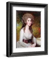 Portrait of the Hon Mrs Richard Tickell, Nee Ley (1756-87)-George Romney-Framed Giclee Print