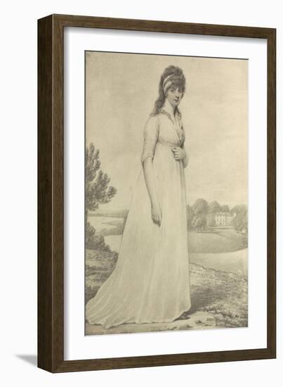 Portrait of the Hon. Theresa Parker, 1798-Henry Edridge-Framed Giclee Print