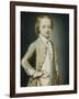 Portrait of the Hon. William Napier, 1735, Aged Eight, Wearing a Green Coat-George Knapton-Framed Giclee Print