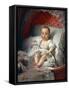 Portrait of the Infanta Carlota Joaquina De Bourbon-Anton Raphael Mengs-Framed Stretched Canvas