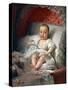 Portrait of the Infanta Carlota Joaquina De Bourbon-Anton Raphael Mengs-Stretched Canvas