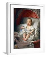 Portrait of the Infanta Carlota Joaquina De Bourbon-Anton Raphael Mengs-Framed Giclee Print