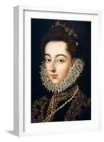 Portrait of the Infanta Catalina Michaela of Austria, C1582-C1585-Alonso Sanchez Coello-Framed Giclee Print