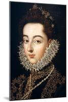 Portrait of the Infanta Catalina Michaela of Austria, C1582-C1585-Alonso Sanchez Coello-Mounted Giclee Print