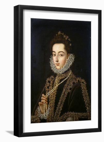 Portrait of the Infanta Catherine Michelle of Spain, (1567-159), 1582-1585-Alonso Sanchez Coello-Framed Giclee Print