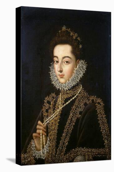 Portrait of the Infanta Catherine Michelle of Spain, (1567-159), 1582-1585-Alonso Sanchez Coello-Stretched Canvas