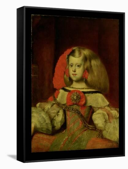 Portrait of the Infanta Margarita-Diego Velazquez-Framed Stretched Canvas