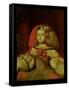 Portrait of the Infanta Margarita-Diego Velazquez-Framed Stretched Canvas