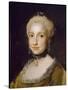 Portrait of the Infanta Maria Luisa of Bourbon-Anton Raphael Mengs-Stretched Canvas