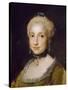 Portrait of the Infanta Maria Luisa of Bourbon-Anton Raphael Mengs-Stretched Canvas