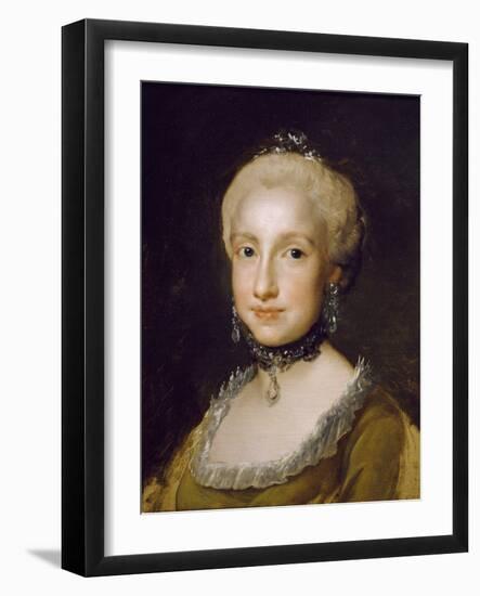 Portrait of the Infanta Maria Luisa of Bourbon-Anton Raphael Mengs-Framed Giclee Print