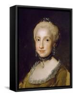 Portrait of the Infanta Maria Luisa of Bourbon-Anton Raphael Mengs-Framed Stretched Canvas