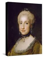 Portrait of the Infanta Maria Luisa of Bourbon-Anton Raphael Mengs-Stretched Canvas