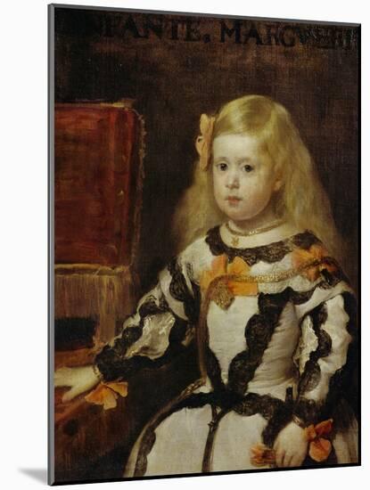 Portrait of the Infanta Maria-Margarita, Daughter of Philip IV, King of Spain-Diego Velazquez-Mounted Giclee Print