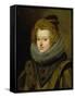 Portrait of the Infanta Maria-Diego Velazquez-Framed Stretched Canvas