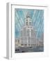 Portrait Of The Inquirer Building-Jonathan Mandell-Framed Giclee Print