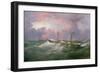 Portrait of the "Isis," a Steam and Sail Ship-Samuel Walters-Framed Giclee Print