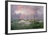 Portrait of the "Isis," a Steam and Sail Ship-Samuel Walters-Framed Giclee Print