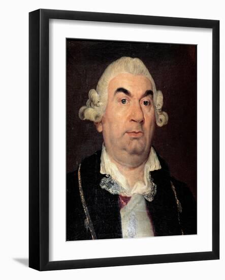 Portrait of the Italian Composer Niccolo Jommelli. 18Th Century (Painting)-Anton Raphael Mengs-Framed Giclee Print