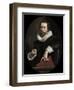 Portrait of the Italian Poet, Giambattista Marino, c.1621-Frans II Pourbus-Framed Premium Giclee Print