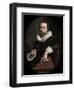 Portrait of the Italian Poet, Giambattista Marino, c.1621-Frans II Pourbus-Framed Premium Giclee Print