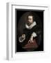 Portrait of the Italian Poet, Giambattista Marino, c.1621-Frans II Pourbus-Framed Premium Giclee Print