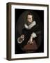 Portrait of the Italian Poet, Giambattista Marino, c.1621-Frans II Pourbus-Framed Giclee Print