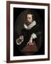 Portrait of the Italian Poet, Giambattista Marino, c.1621-Frans II Pourbus-Framed Giclee Print