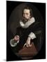 Portrait of the Italian Poet, Giambattista Marino, c.1621-Frans II Pourbus-Mounted Giclee Print