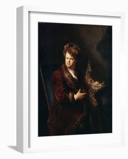 Portrait of the Jeweller Johann Melchior Dinglinger, C1721-Antoine Pesne-Framed Giclee Print