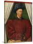 Portrait of the King Charles VII of France, 1445-1450-Jean Fouquet-Stretched Canvas