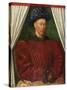 Portrait of the King Charles VII of France, 1445-1450-Jean Fouquet-Stretched Canvas