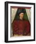 Portrait of the King Charles VII of France, 1445-1450-Jean Fouquet-Framed Giclee Print