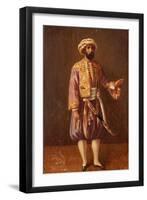 Portrait of the King Charles XV of Sweden in Turkish Dress, Mid of the 19th C-null-Framed Giclee Print