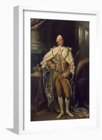 Portrait of the King George III of the United Kingdom, (1738-182), 1773-Nathaniel Dance-Framed Giclee Print