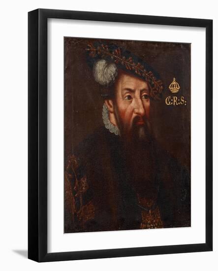 Portrait of the King Gustav I of Sweden (1496-156), Um 1700-null-Framed Giclee Print