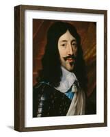 Portrait of the King Louis XIII-Philippe De Champaigne-Framed Giclee Print