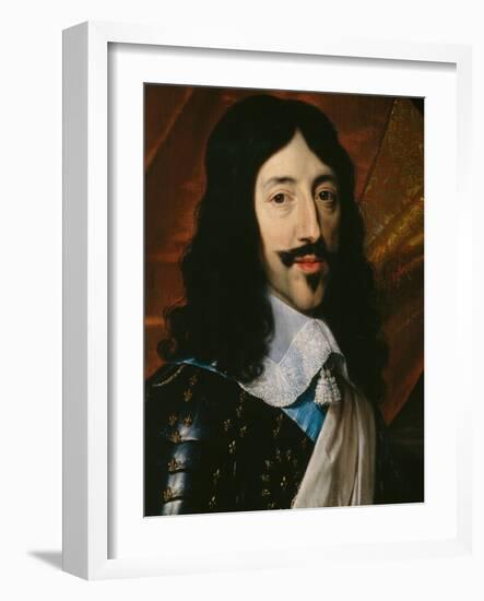 Portrait of the King Louis XIII-Philippe De Champaigne-Framed Giclee Print