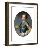 Portrait of the King Louis XV (1710-177), 1720S-Jean Baptiste Van Loo-Framed Giclee Print