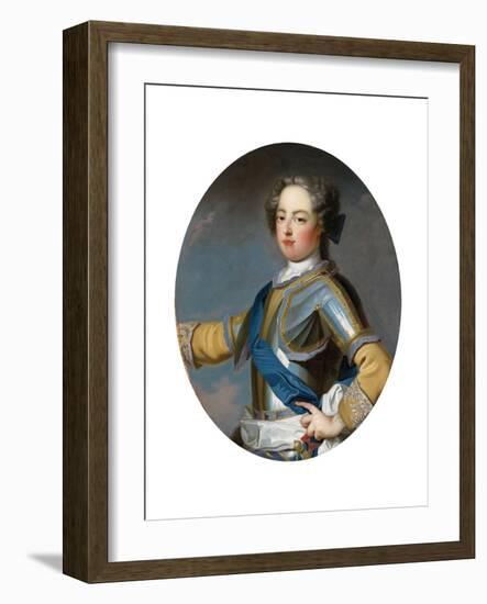 Portrait of the King Louis XV (1710-177), 1720S-Jean Baptiste Van Loo-Framed Giclee Print