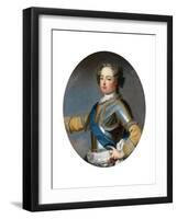 Portrait of the King Louis XV (1710-177), 1720S-Jean Baptiste Van Loo-Framed Giclee Print