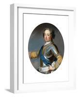 Portrait of the King Louis XV (1710-177), 1720S-Jean Baptiste Van Loo-Framed Giclee Print