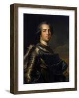 Portrait of the King Louis XV, (1710-177), 1745-Jean-Marc Nattier-Framed Giclee Print