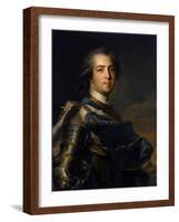 Portrait of the King Louis XV, (1710-177), 1745-Jean-Marc Nattier-Framed Giclee Print
