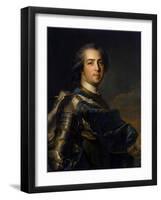 Portrait of the King Louis XV, (1710-177), 1745-Jean-Marc Nattier-Framed Giclee Print