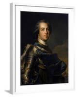 Portrait of the King Louis XV, (1710-177), 1745-Jean-Marc Nattier-Framed Giclee Print