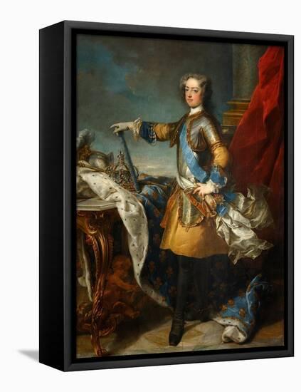 Portrait of the King Louis XV (1710-177), Ca 1723-1724-Jean Baptiste Van Loo-Framed Stretched Canvas