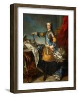 Portrait of the King Louis XV (1710-177), Ca 1723-1724-Jean Baptiste Van Loo-Framed Giclee Print