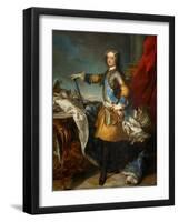 Portrait of the King Louis XV (1710-177), Ca 1723-1724-Jean Baptiste Van Loo-Framed Giclee Print