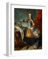 Portrait of the King Louis XV (1710-177), Ca 1723-1724-Jean Baptiste Van Loo-Framed Giclee Print